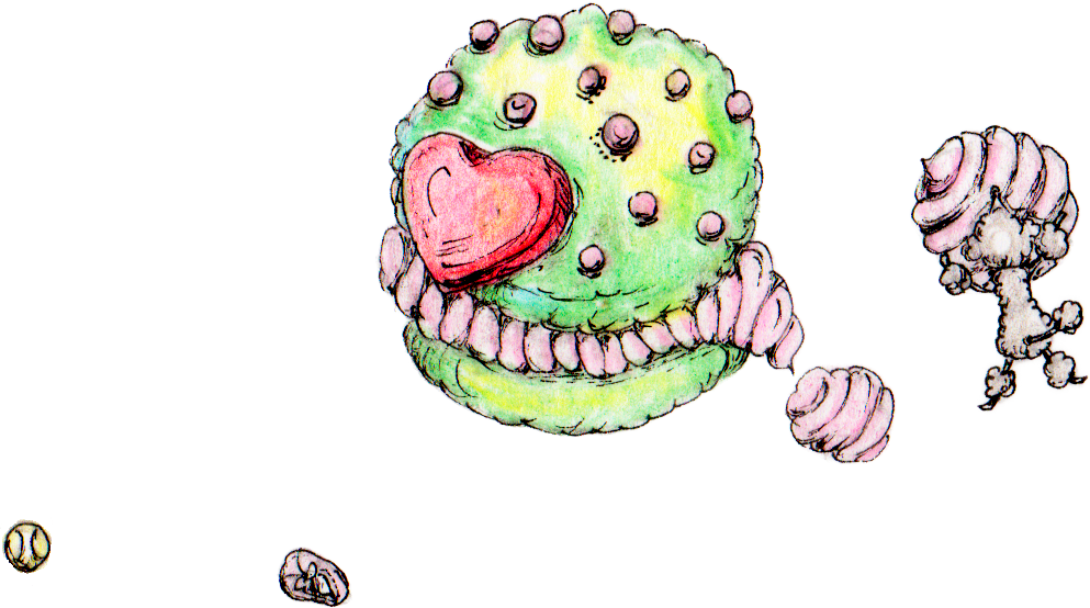 頑張ってクリーム運んでいます