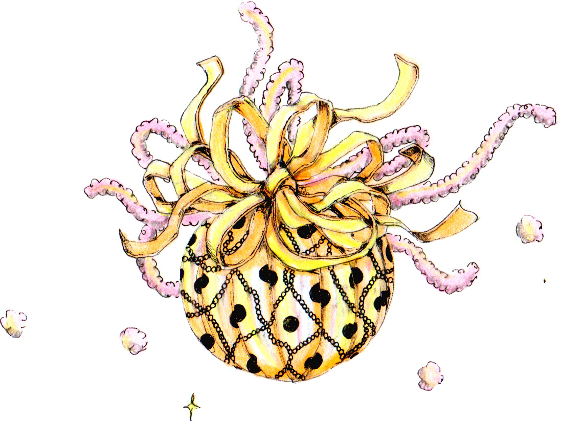 毛糸ボールで遊ぶトイプーたち