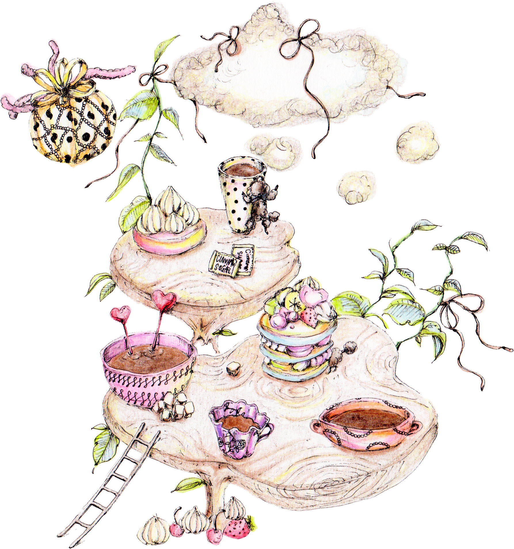 Tea Party!!お茶もケーキも準備万端